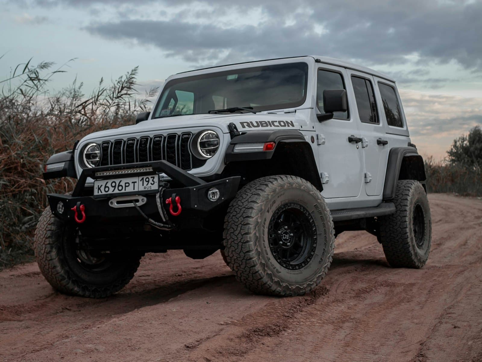 2024 Jeep Wrangler Rubicon low angle front view